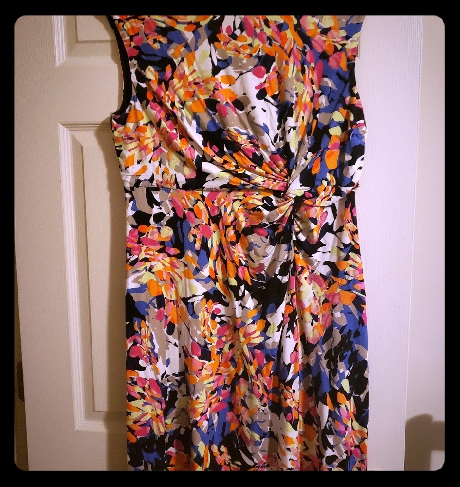 Multi color Cap Sleeved Dress